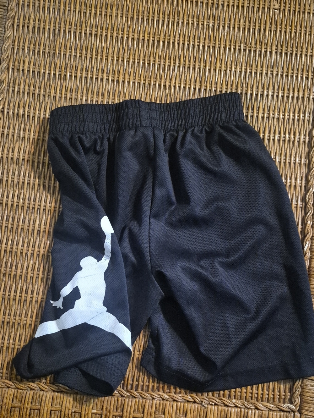 Jordan Black Shorts with White Jumpman Graphic - Kids